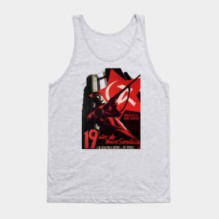 "Friends of the Soviet Union, 19 Years of Soviet Union" Soviet Poster Tank Top